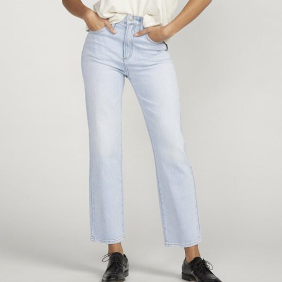 Highly Desirable Straight Leg Jean, SIlver, BNWT - Picture 1 of 4